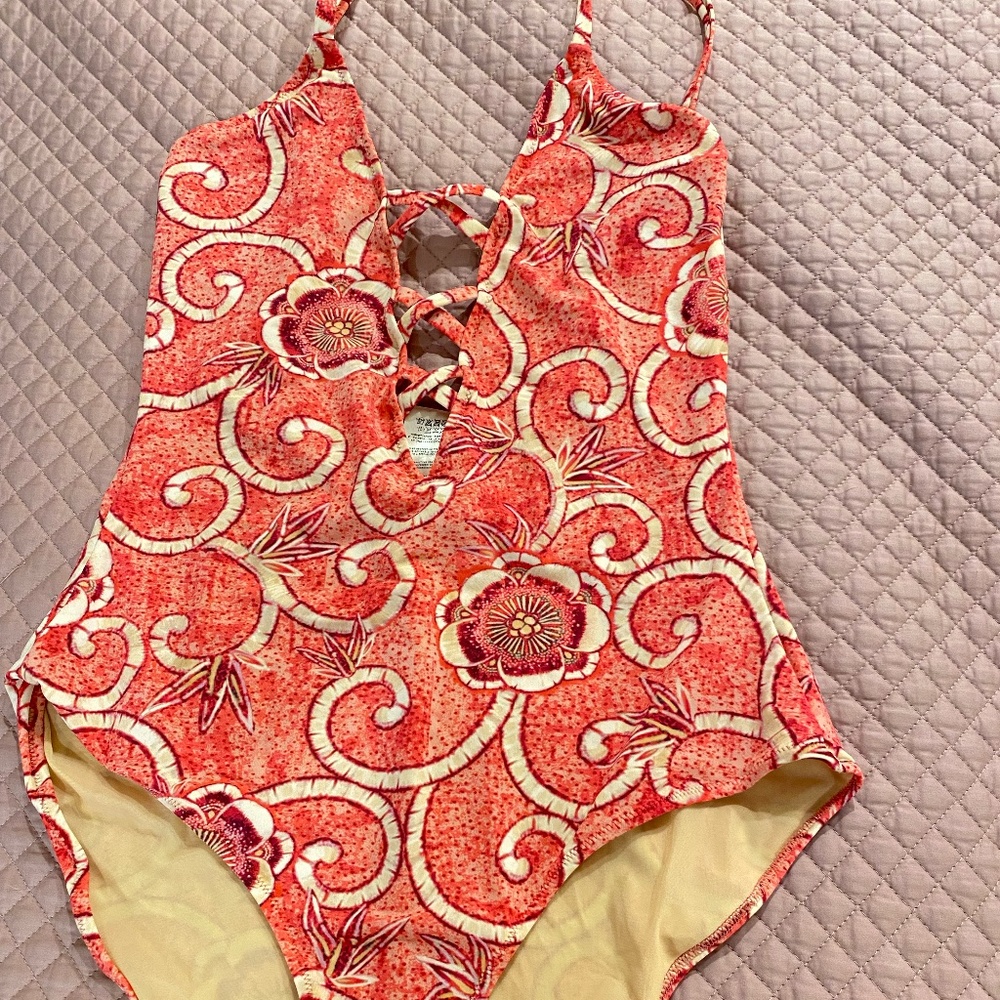FUZZI MULTICOLOR SWIMSUIT SIZE 10 (ITALY)